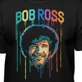 thumbnail image 2 of Teelocity Bob Ross Paint Drip Black Short Sleeve Graphic Tee, 2 of 4