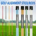 thumbnail image 2 of Golf Alignment Sticks Training Aid Practice Rods Golf Training Equipment for Aiming Putting Swing Trainer 48“ Length, 2 of 12