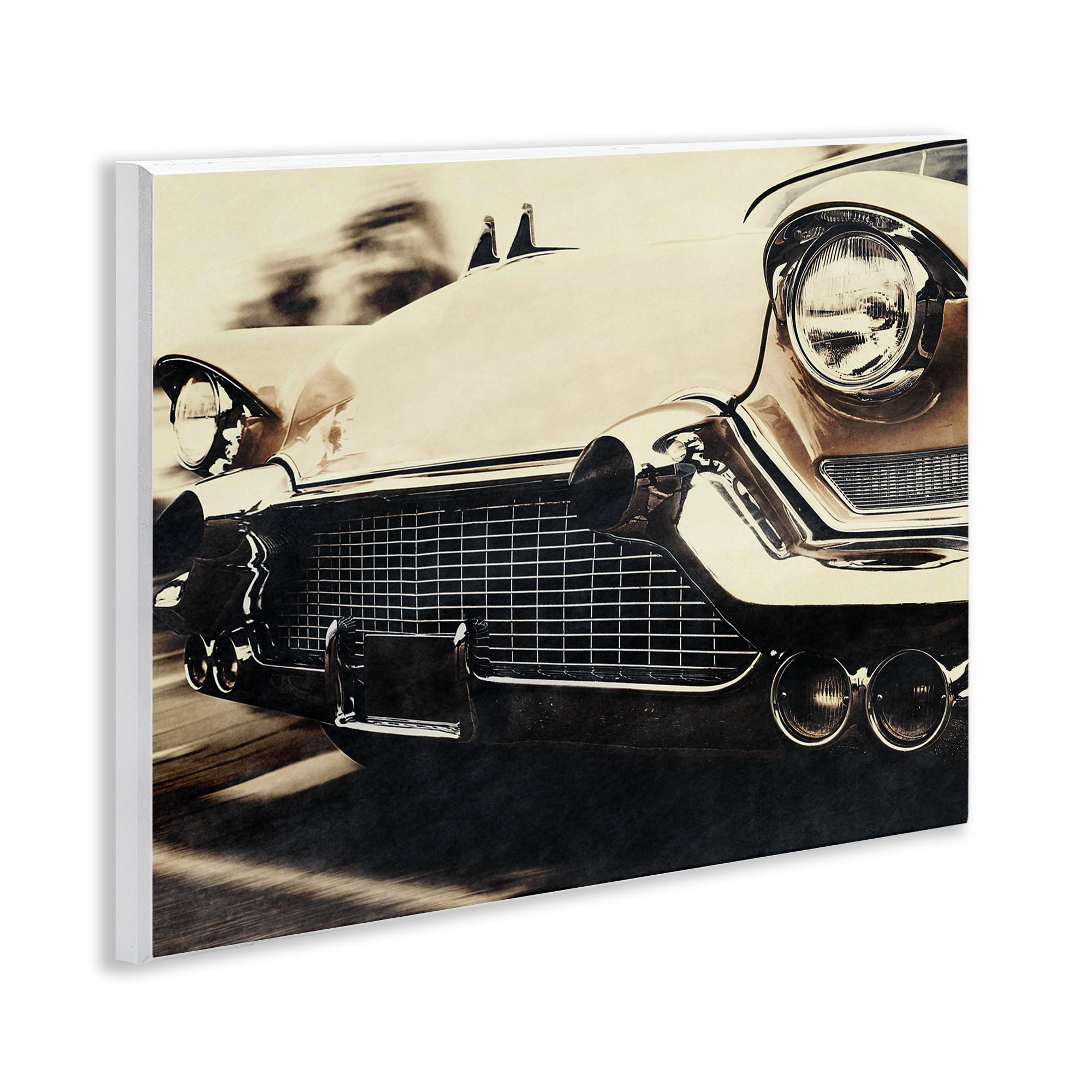 Stupell Industries Vintage Ride Headlights Wall Plaque Art, design by Marcus Prime