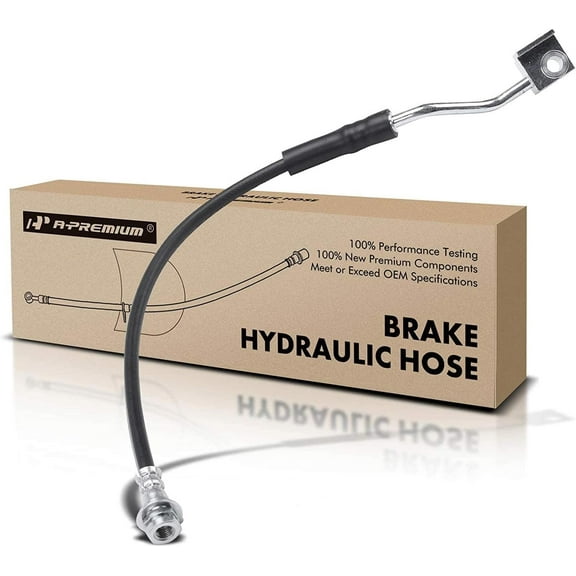 A-Premium Front Passenger Side Brake Hydraulic Hose Compatible with Select Ford Models - For Bronco 1990-1992, For F-150 1990-1996 - Replace# F4TZ2078C