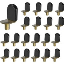 Bronze Shelf Pins, Glass Supports Furniture Cabinet Closet Bookcase Bracket-Style Pegs 30 Pack.