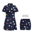 thumbnail image 6 of UorisanigoGolf Ball Couple Matching Outfit Golf Shirts for Men Short Sleeve 1/4 Zip Up Dry Fit Athletic Tops and Womens Golf Clothes with Pockets and Shorts Zip Collar Golf Outfits, 6 of 8