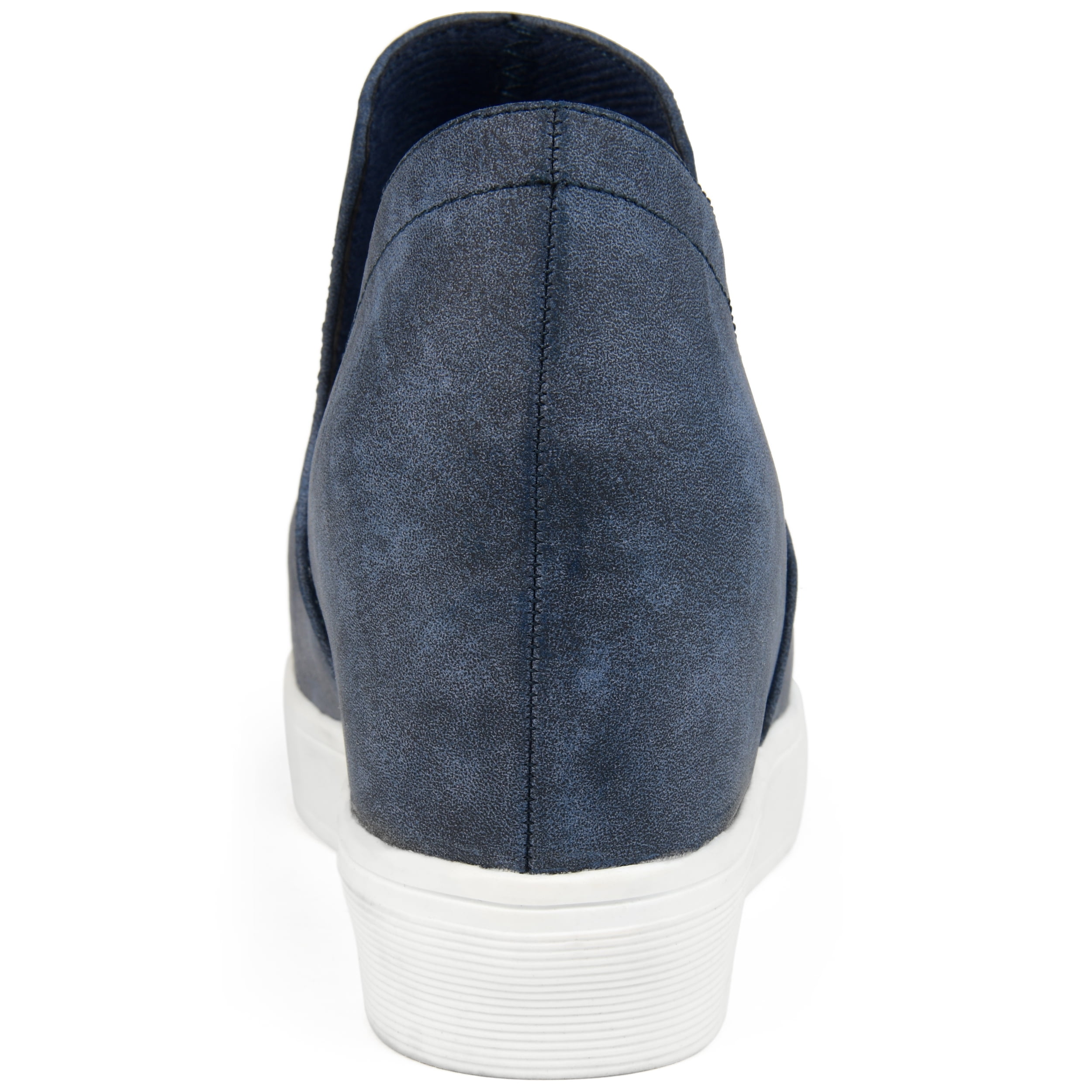 Journee Womens Cardi Round Toe Slip On Wedge Sneakers, Widths Available
