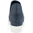 thumbnail image 6 of Journee Womens Cardi Round Toe Slip On Wedge Sneakers, Widths Available, 6 of 10