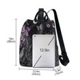 thumbnail image 3 of FORMRS Women's Travel Backpack Purse Anti-Theft Hidden Pockets Casual Shoulder Bag, Gothic Floral Print, 3 of 7