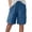 A-Blue668, variant on Airy Gauze Shorts For Women Relaxed Fit Drawstring Waist Thigh Length Breathable Casual Vacation Lounge Pant