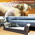 thumbnail image 3 of COOZMENT Cat Scratching Couch,Sofa Shaped Thick Cat Scratching Cardboard,Cat Lounge Bed for Indoor Cat Rest&Play,Cat Sofa Scratcher Pad (39.4" L X 14" W X 11" H), 3 of 5