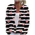 thumbnail image 2 of LOVZFMLL Vestes pour Femmes Mode Blouse Imprimée Manches Longues Sweat à Capuche, 2 of 5