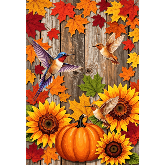 5D Diamond Painting Kit Pumpkin Farmhouse Decor DIY Diamond Art Kit for Adults, Full Round Drills Gem Painting, Fall Pumpkin Art, Home Decor & Gift-12x16in