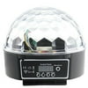 Lightahead® Rotating Strobe Disco Stage LED RGB DMX 512 Crystal Magic Effect Dot Light Ball, Black