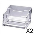 thumbnail image 1 of Organizador Transparente para tarjetas de visita shamjiam 2 compartimentos Pack de 2 Unidades, 1 of 8