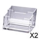 thumbnail image 1 of Organizador Transparente para tarjetas de visita shamjiam 2 compartimentos Pack de 2 Unidades, 1 of 8