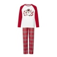 thumbnail image 2 of ZAXARRA Family Matching Pajamas Set, Classic Plaid Long Sleeve Tops with Pants Xmas Homewear Sleepwear Outfits for Family, 2 of 10