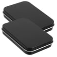thumbnail image 1 of OFFIGAM 2 Pcs Distributeur Portable Noir en Fer-Blanc Usage Familial Boîtes de Rangement avec Couvercles, 1 of 6