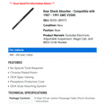 thumbnail image 2 of Rear Shock Absorber - Compatible with 1987 - 1991 GMC V3500 1988 1989 1990, 2 of 2