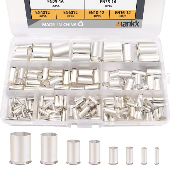 Kit de férulas de alambre mankk M-020 de cobre bañado en plata, 16 unidades