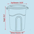 thumbnail image 6 of 20 Gallon/80 Quart/75.71 L Heavy Duty Plastic Storage Bin with Latching Lid, Stackable Organizing Container for Home, Garage, and Office, Black/Clear, 6 of 6