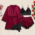 thumbnail image 2 of Aoochasliy Sleepwear for Women Summer Clothes Plus Size Fashion Lingerie Valentine's Day Silk Robe Satin Bathrobe Nightdress Pajamas, 2 of 6