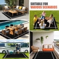 thumbnail image 5 of Outdoor Rug 3x5 ft Solid Color Outdoor Large Area Rug Non Slip Rubber Ash Black Front Door Mat RV Rug Camping Carpet Patio Outdoor Rugs for Backyard Balcony Deck Porch Indoor, 5 of 9