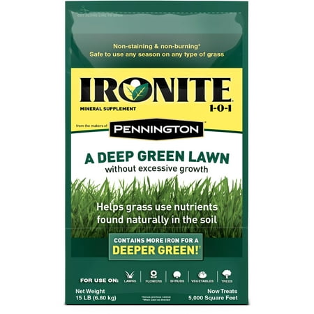 Ironite supplément minéral par Pennington 1-0-1 Traitement du sol, 15 lbs
