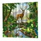 thumbnail image 1 of Cortina de ducha impermeable y antimoho para baño. Animales encantadores, 1 of 8