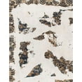 thumbnail image 1 of Ahgly Company Indoor Rectangle Abstract White Chocolate Beige Abstract Area Rugs, 3' x 5', 1 of 6
