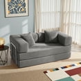 thumbnail image 1 of YINIX 62.9"  Sofa Couch with Two Pillows,  Comfy Modular Convertable Sofa Bed for Living Room and Small Spaces, Gray, 1 of 10