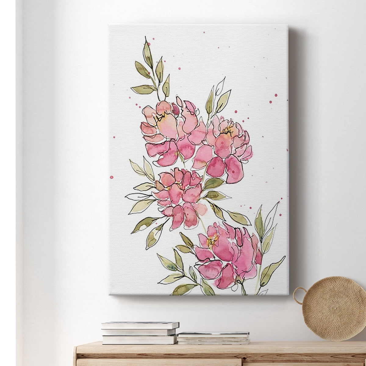 Watercolor Blooms I Premium Gallery Wrapped Canvas - Ready to Hang
