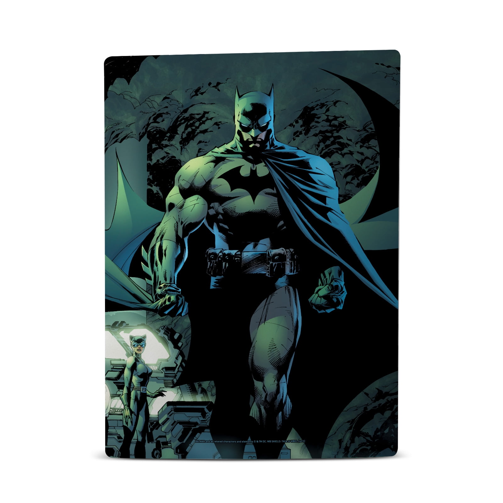 Head Case Designs Officially Licensed Batman DC Comics Logos And Comic Book Hush Costume Vinyl Sticker Skin Decal Cover Compatible with Sony PS5 Disc Edition Bundle