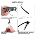 thumbnail image 4 of Cable de Conexión SAPHUE Multiefectos 10 Pies Pedalera sin Soldadura 6.35 Monocromáticos para Guitar, 4 of 7