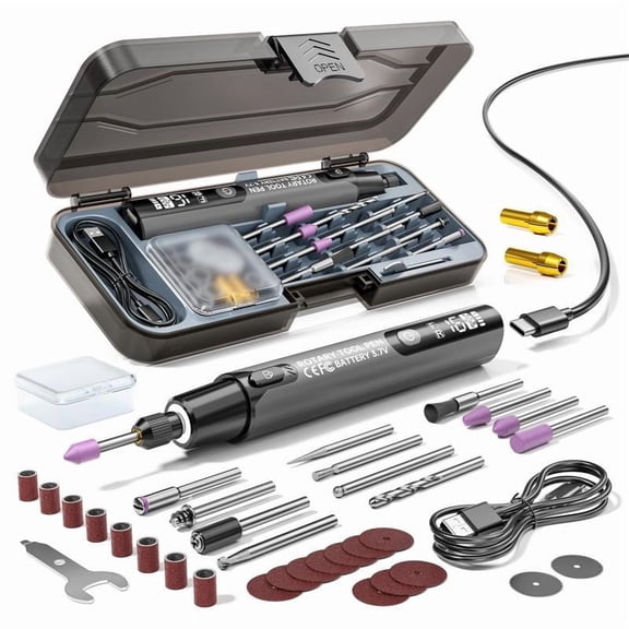 Engraving Pen for Metal Wood Glass Plastic Leather & All Materials,USB Rechargeable Cordless Engraver Tool, Handheld Engraving Machine for DIY, Arts and Crafts