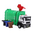 thumbnail image 4 of Pull Back Recycling Truck, Safe Multifunctional Pull Back Garbage Truck with 4 Trash Cans for Children, 4 of 7