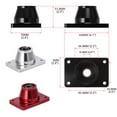thumbnail image 2 of Baohd Cars Shift Knob Lever Base Shifter Kit Small Wearable High Fit Easy Installation Knob Accessories Repairing Shop Silver, 2 of 7