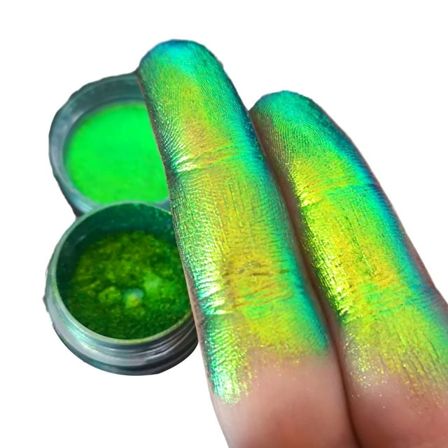 High-pigmented Multichrome Eyeshadow Makeup Eyeshadow Long Chameleon Lasting Shiny X4o7 Waterproof Powder Polarized Eyeshadow O1F0