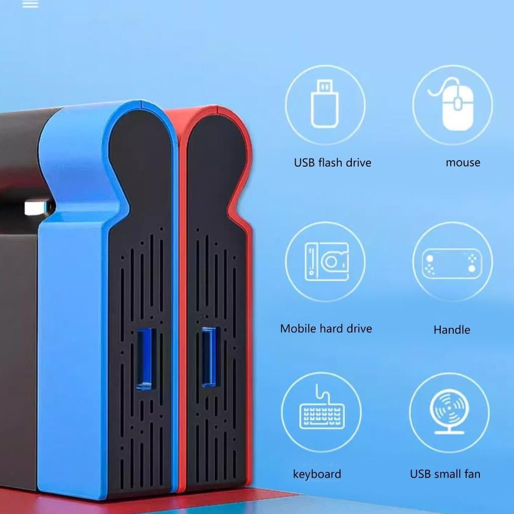 Dock with USB Port Multifunctional Docking Station Lightweight Charging Stand Travel Docking for Switches
