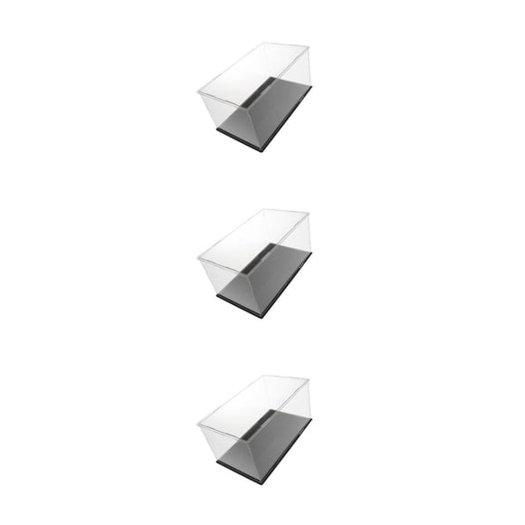 Wosthever Vitrina acrílica Cajas de protección a prueba de polvo Contenedor 28x16x14cm Type1 NO1