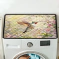 thumbnail image 5 of ZIATUBLES Washer Dryer Top Protector Mat Water Heat Resistant Top Dust Cover Mat for Laundry Room Kitchen Versatile Home Decor Accessories, 24 x 19.7 Inch, Hummingbird Flower, 5 of 7