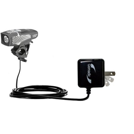 Gomadic Intelligent Compact AC Home Wall Charger suitable for the Nite Rider Flare - High output power with a convenient, foldable plug design - Uses