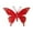 Red-RD-home supplies, variant on LEFTHIGH Home 1Pcs Christmas Decoration Sparkling Butterflies Accessories with Clips Christmas Flowers/Wedding/Festival Scene Decoration Props Christmas Decoration Dorm Room Essential
