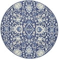 thumbnail image 3 of Nourison Whimsicle Floral Bohemian Navy Multicolor 5' x round Area Rug, (5' Round), 3 of 9
