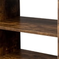 thumbnail image 5 of Farmhouse TV Stand for 75 Inch TV, Rustic Entertainment Center with Barn Door, Wood Farm house Media Console Cabinet with Adjustable Shelf for Living Room, Bedroom, Rustic Brown, 5 of 9