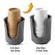 thumbnail image 5 of Dispensador de vasos Dobbyby Ceramic Bathroom para vasos de 90 a 120 ml, color gris, 5 of 8