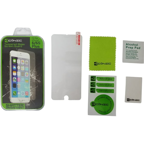 Lot de 5 Protecteurs d'Écran en Verre Trempé Clarté HD pour iPhone 6 Plus, iPhone 6S Plus, iPhone 7 Plus, iPhone 8 Plus 5.5 Pouces