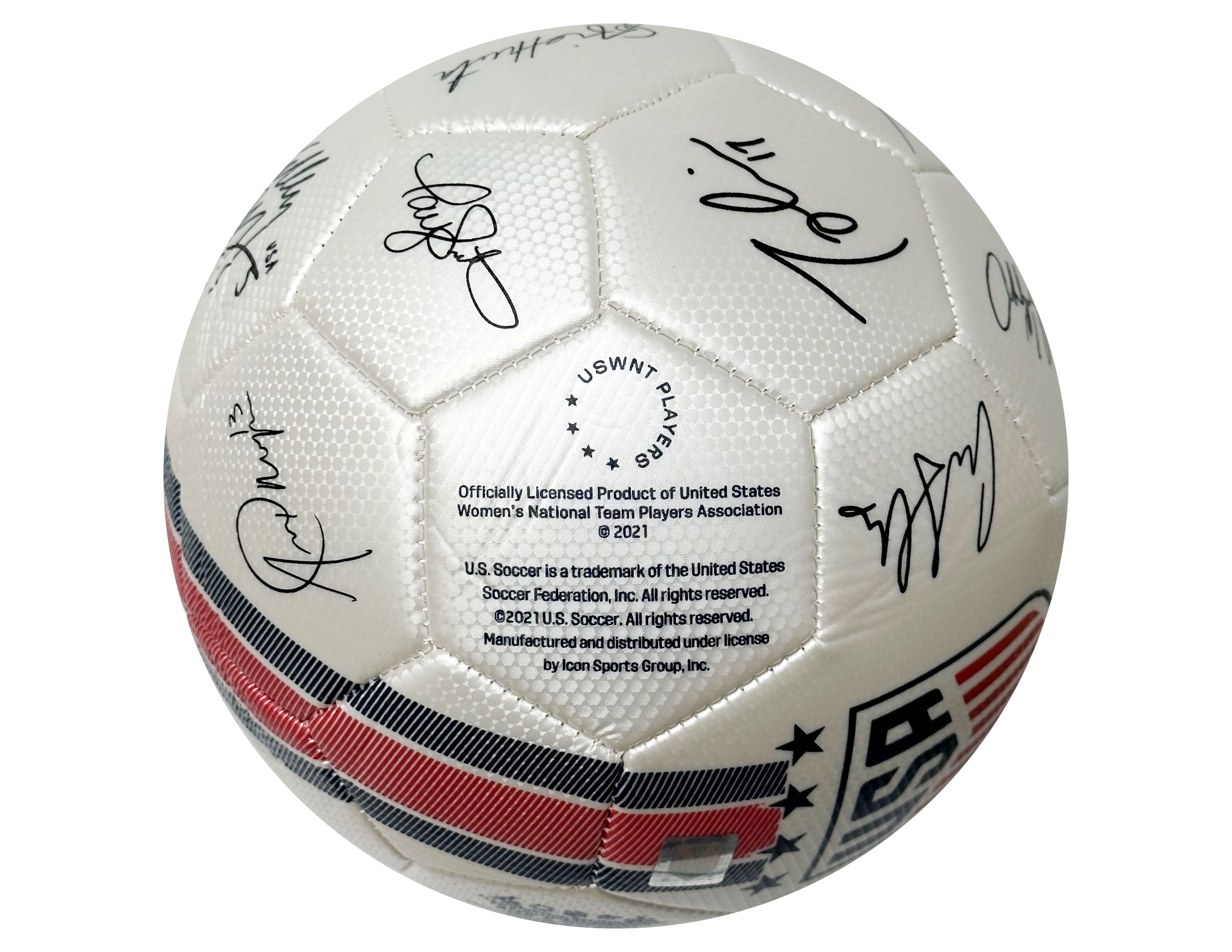 Icon Sports Women's National Team Soccer Ball Size 5 - USWNT Signature