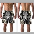 thumbnail image 3 of luoweisi Men's Beach Shorts Quick Dry Swim Trunks with Mesh Lining Zebra XL, 3 of 5
