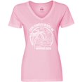 thumbnail image 3 of Inktastic Summer Vacation Mode Cape Charles Beach Virginia Women's V-Neck T-Shirt, 3 of 5