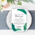 thumbnail image 2 of Koyal Wholesale Tropical Banana Leaf Wedding Thank You Place Setting Cards for Table Reception, Dinner Plates, 56-Pk, 2 of 5