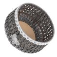 thumbnail image 3 of SEWCHICS 1Set Woven Storage Basket Round Countryside Style Imitation Rattan 9.6x9.6x5.3in, 3 of 8