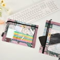 thumbnail image 2 of FORMRS 2 Pack Pencil Pouch for 3 Ring Binder with Clear Window Zipper Case, Green Window Sea, 2 of 6