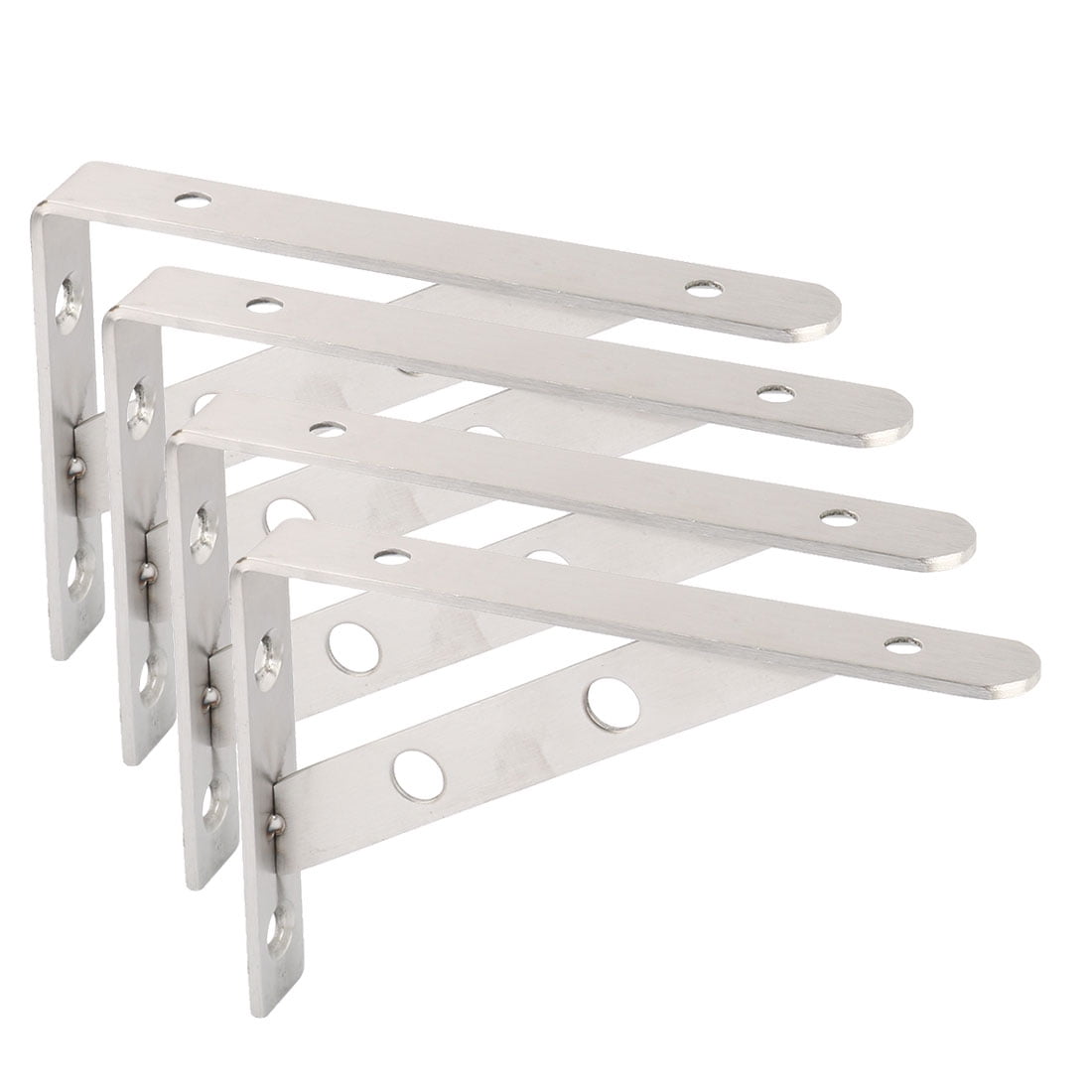Metal L Shaped Hardware Wall Hanging Shelf Brackets Support 150mm x